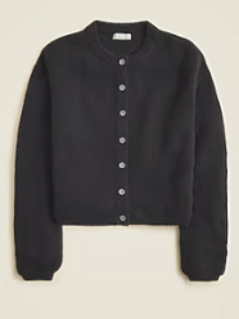 J.Crew Supersoft Bubble Hem Cardigan M NWT